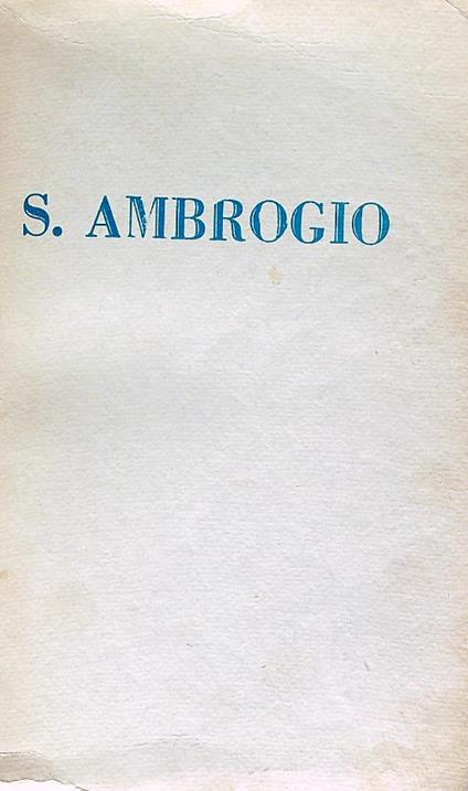 S. Ambrogio - A. Baunard - copertina