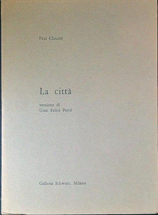 La città - Paul Claudel - copertina