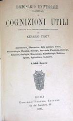 Dizionario universale illustrato di cognizioni utili