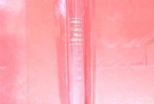L' arte dello scrivere - Giuseppe Messina - copertina