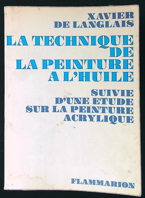 La technique de la peinture a l'huile