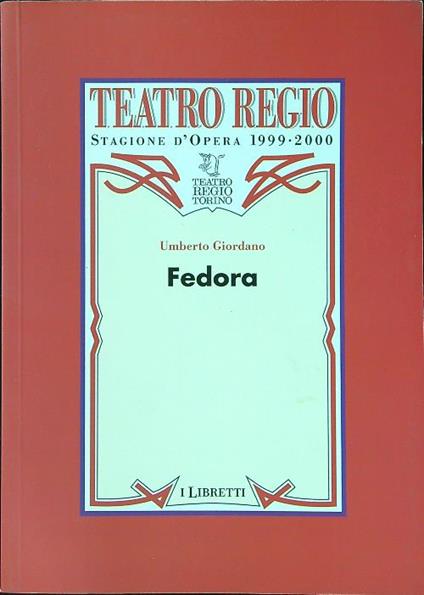 Fedora - Umberto Giordano - copertina