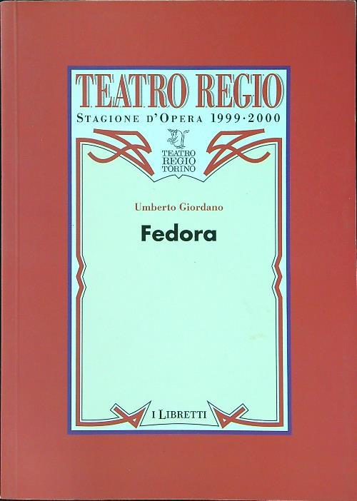 Fedora - Umberto Giordano - copertina