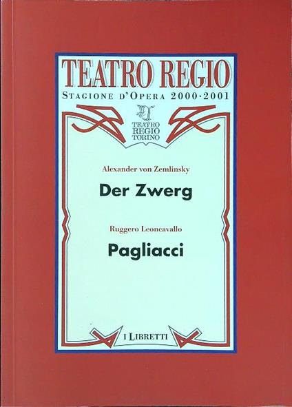 Der Zwerg - Pagliacci - Von Zemlinsky - copertina
