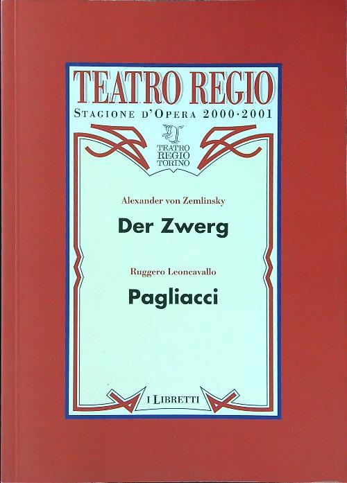 Der Zwerg - Pagliacci - Von Zemlinsky - copertina