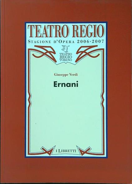 Ernani - Giuseppe Verdi - copertina