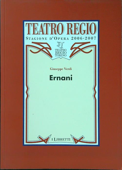 Ernani - Giuseppe Verdi - copertina