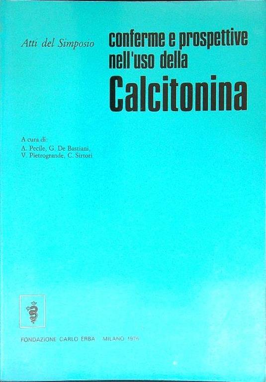 Conferme e prospettive nell'uso della calcitonina - copertina