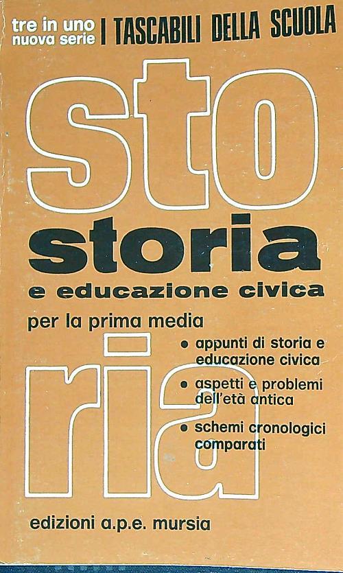 storia e educazione civica per la prima media