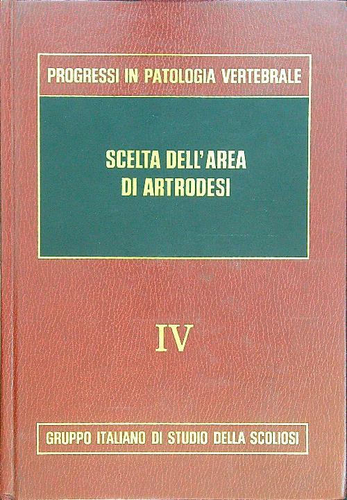 Scelta dell'area di artrodesi IV - copertina