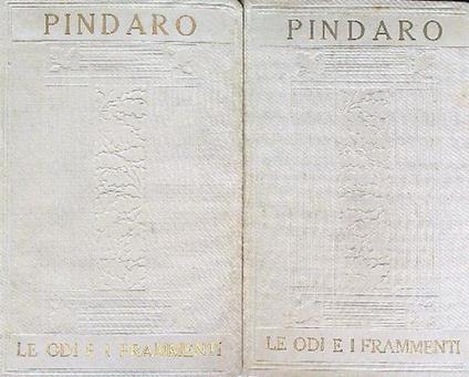 Le odi e i frammenti. 2vv - Pindaro - copertina