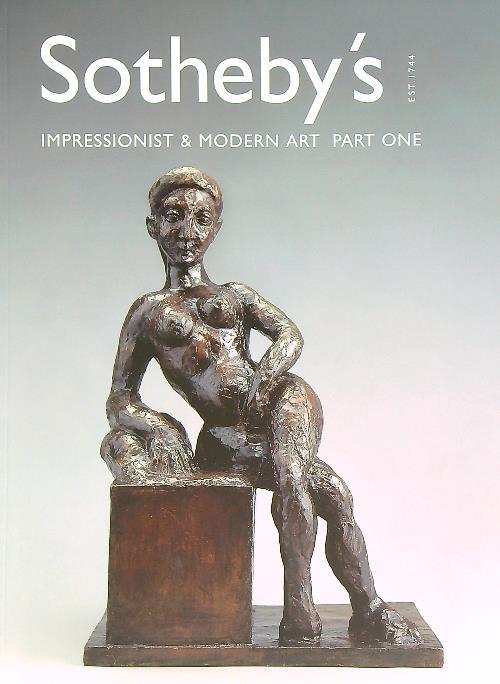 Sotheby's Est 1744. Impressionist & modern art. Part one