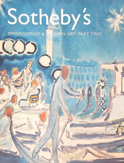 Sotheby's . Impressionist & Modern Art. Part two. New York May 9, 2001 - copertina