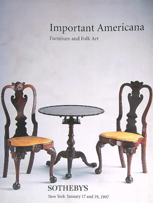 Sotheby's sale 6957. Important Americana. January 17 and 19, 1997