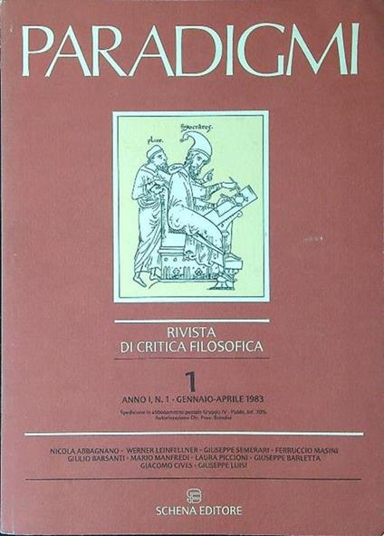 Paradigmi 1 - copertina