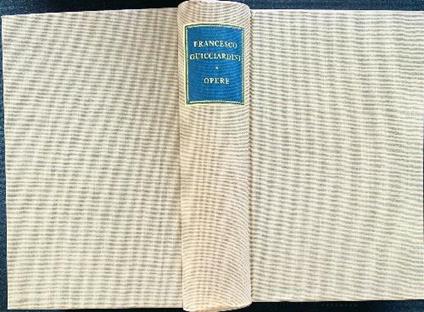 Opere - Francesco Guicciardini - copertina