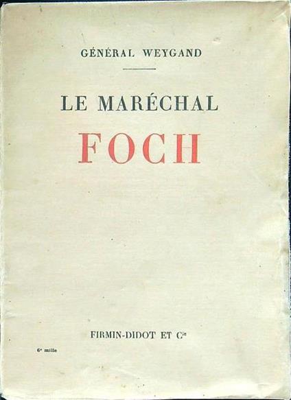 Le marechal Foch - copertina