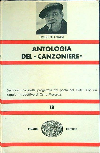 Antologia del ''Canzonierè' - Umberto Saba - copertina