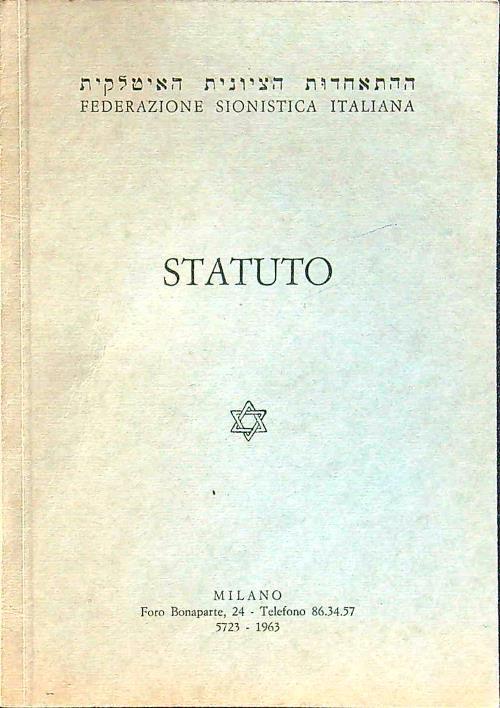 Statuto - copertina