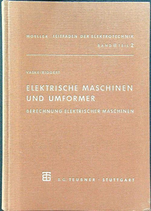 Elektrische maschinen und umformer 2 - copertina