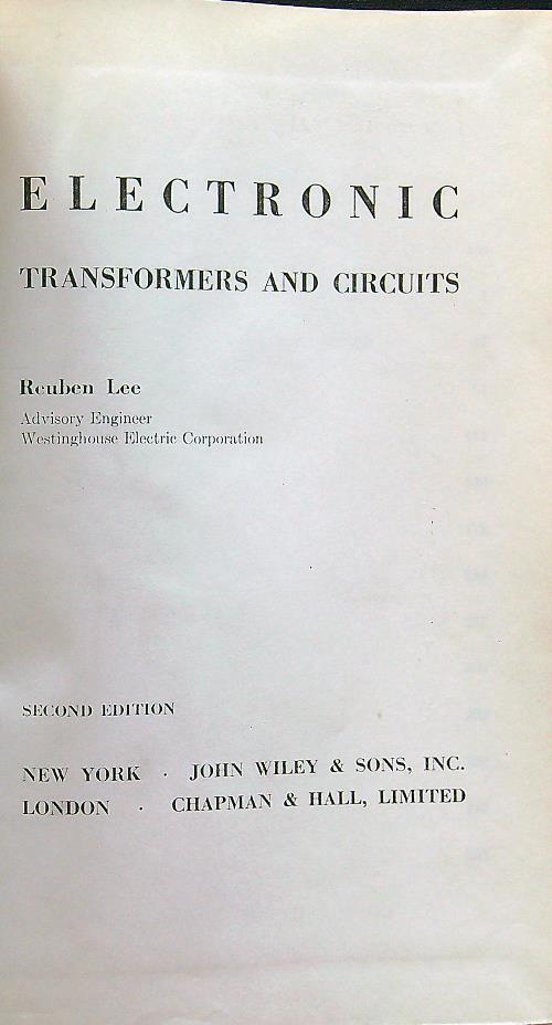 Electronics transformers and circuits