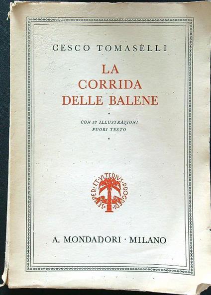La corrida delle balene - Cesco Tomaselli - copertina