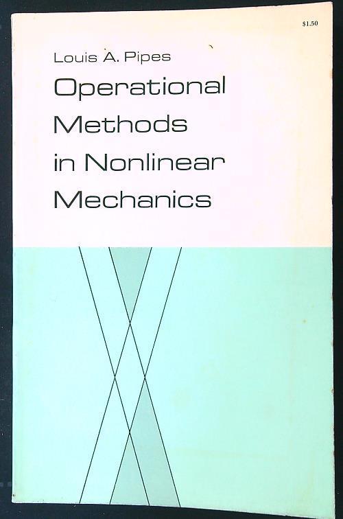 Operational Methods in Nonlinear Mechanics - copertina