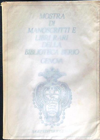 Mostra di manoscritti e libri rari della biblioteca Berio - copertina