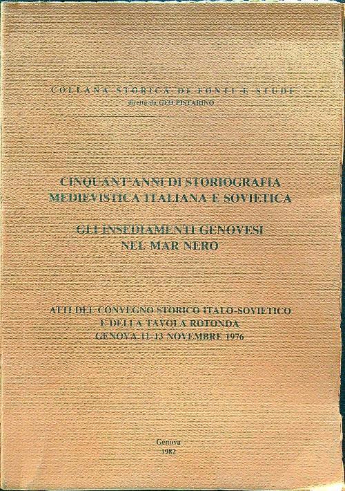 Cinquant'anni di storia medievistica italiana e sovietica - copertina