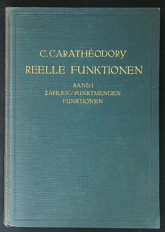 Reelle Funktionen - copertina