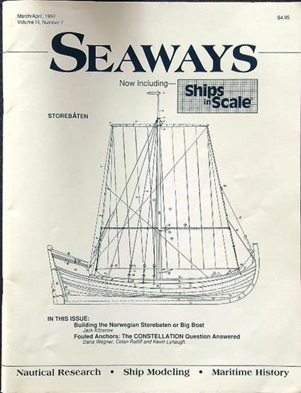 Seaways' ships in scale vol III n. 2 march/april 1992 - copertina