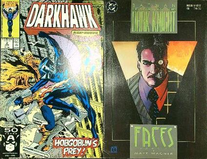 Darkhawk n.2/april 1991 - Batman legends of the Dark night n. 28/march 1992 - copertina