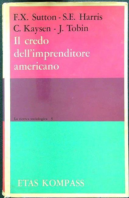 Il credo dell'imprenditore americano - copertina