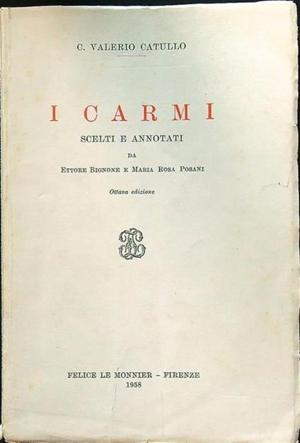 I carmi - copertina