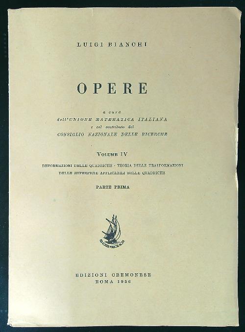 Opere vol. IV