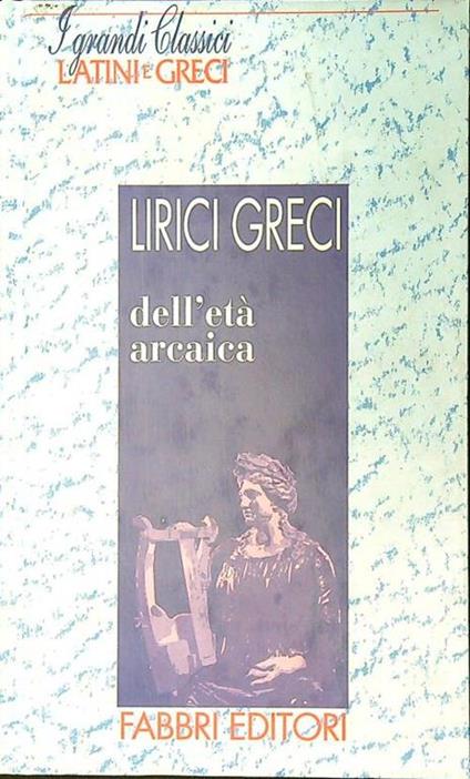 Lirici greci dell'età arcaica - copertina