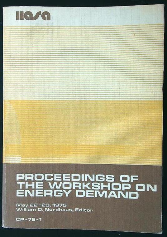 Proceedings of the Workshop on Energy Demand - copertina