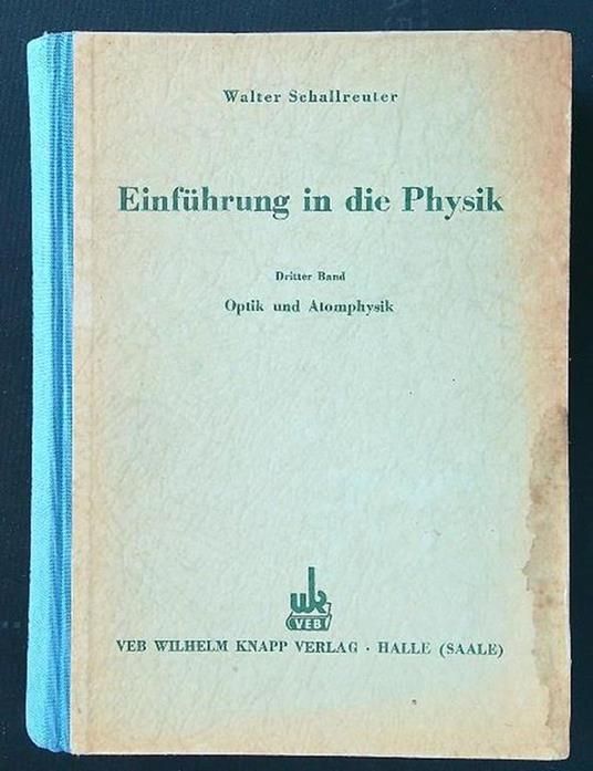 Einfuhrung in die Physik - copertina