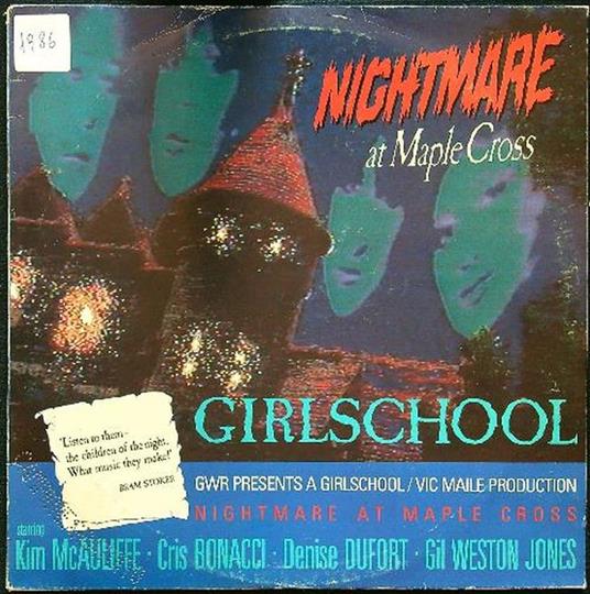 Nightmare at Maple Cross Girlschool vinile - copertina