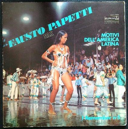 Fausto Papetti sax 17 motivi dall'America latina vinile - copertina