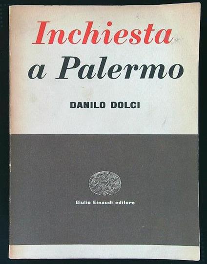 Inchiesta a Palermo - Danilo Dolci - copertina