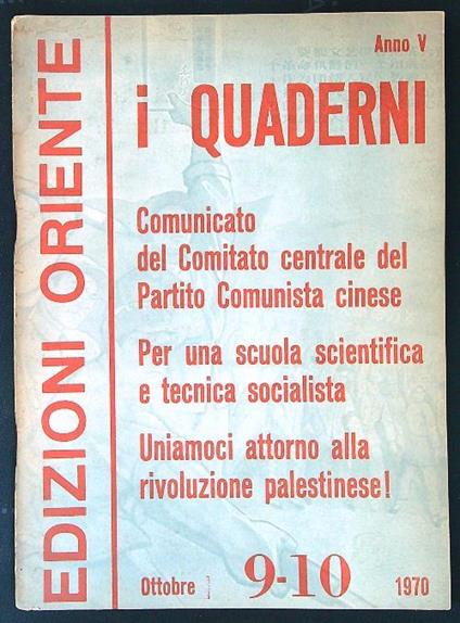 I Quaderni Anno V n. 9-10 - copertina