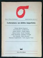 Sigma 1/1983 Letteratura: un delitto imperfetto