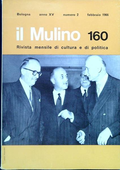 il Mulino 160 - N. 2/Febbraio 1966 - copertina