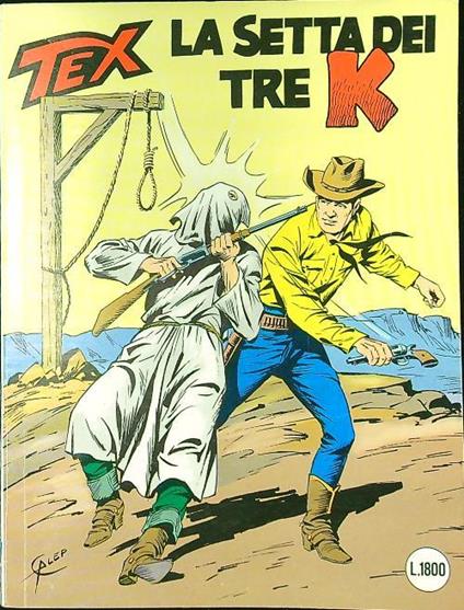 Tex n. 351/gennaio 1990: La setta dei tre K - copertina
