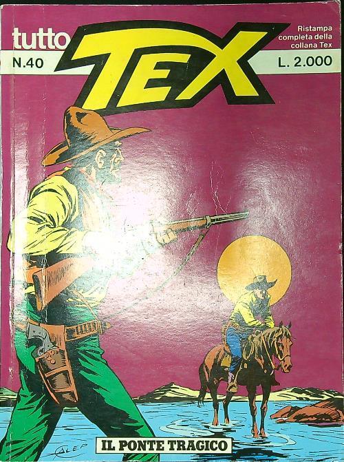 Tutto Tex n. 40/1988: Il ponte tragico - copertina