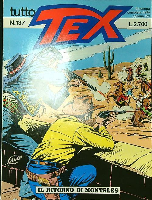 Tutto Tex n. 137/1992: Il ritorno di Montales - copertina