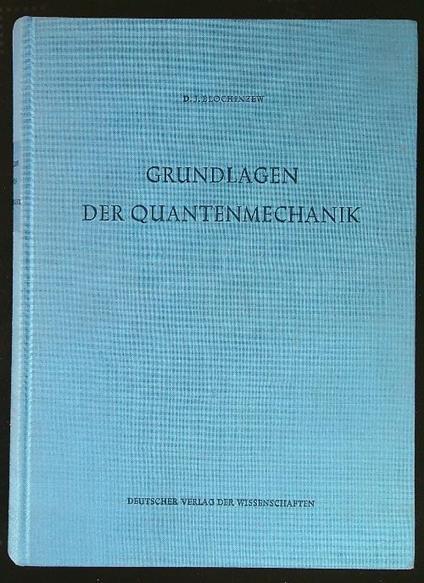Grundlagen der Quantenmechanik - copertina