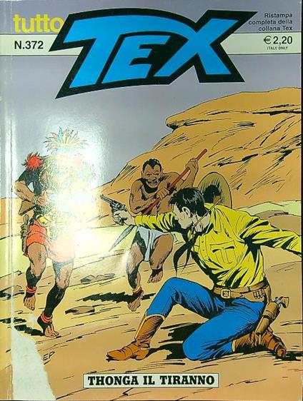 Tutto Tex n. 372/agosto 2002: Thonga il tiranno - copertina