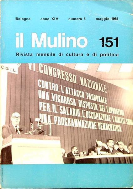 il Mulino 151 - N. 5/Maggio 1965 - copertina